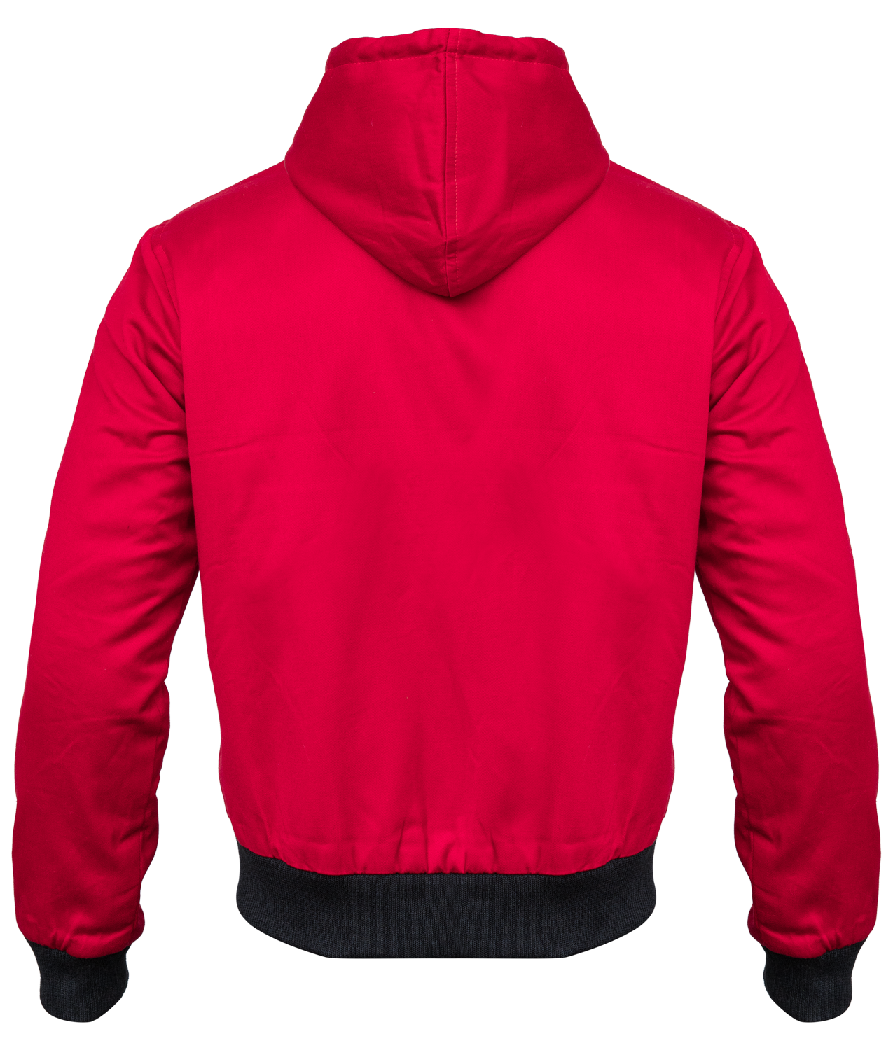 6666-Red-Cotton-Hooded-Jacket-For-Men's_ 6666 Red Cotton Hooded Jacket For Men's