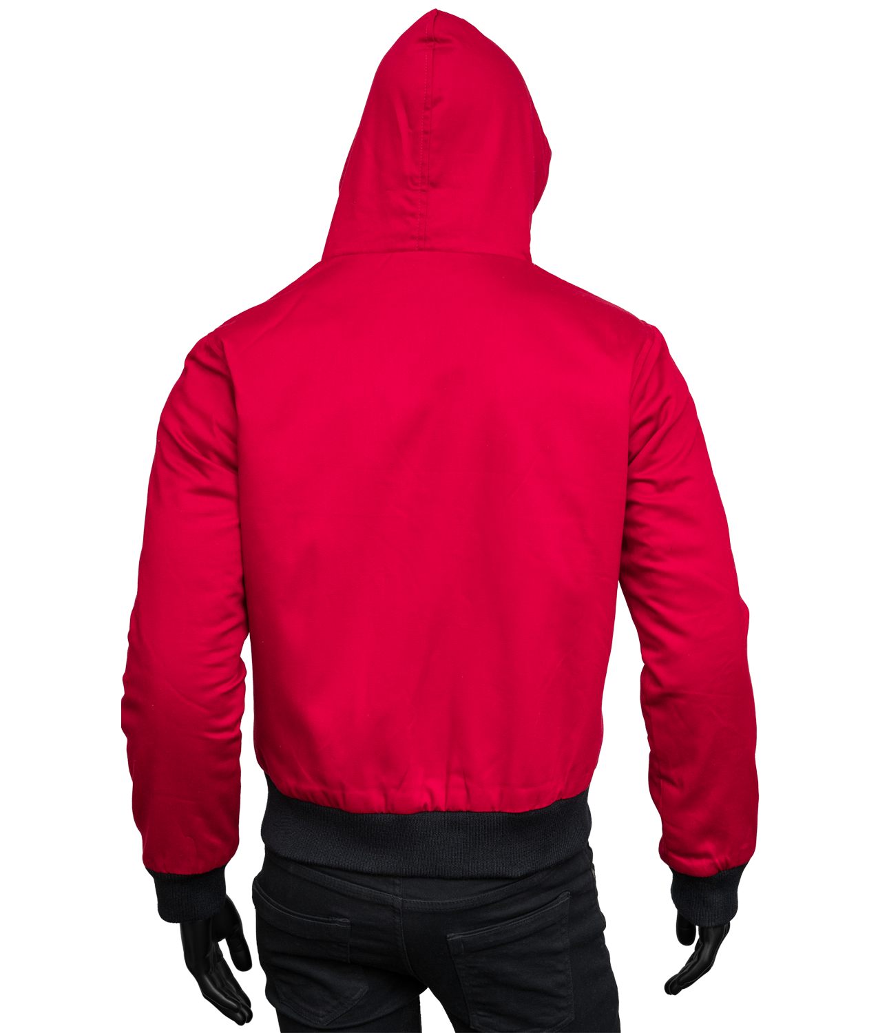 6666-Red-Cotton-Hooded-Jacket-For-Men's_8 6666 Red Cotton Hooded Jacket For Men's 8