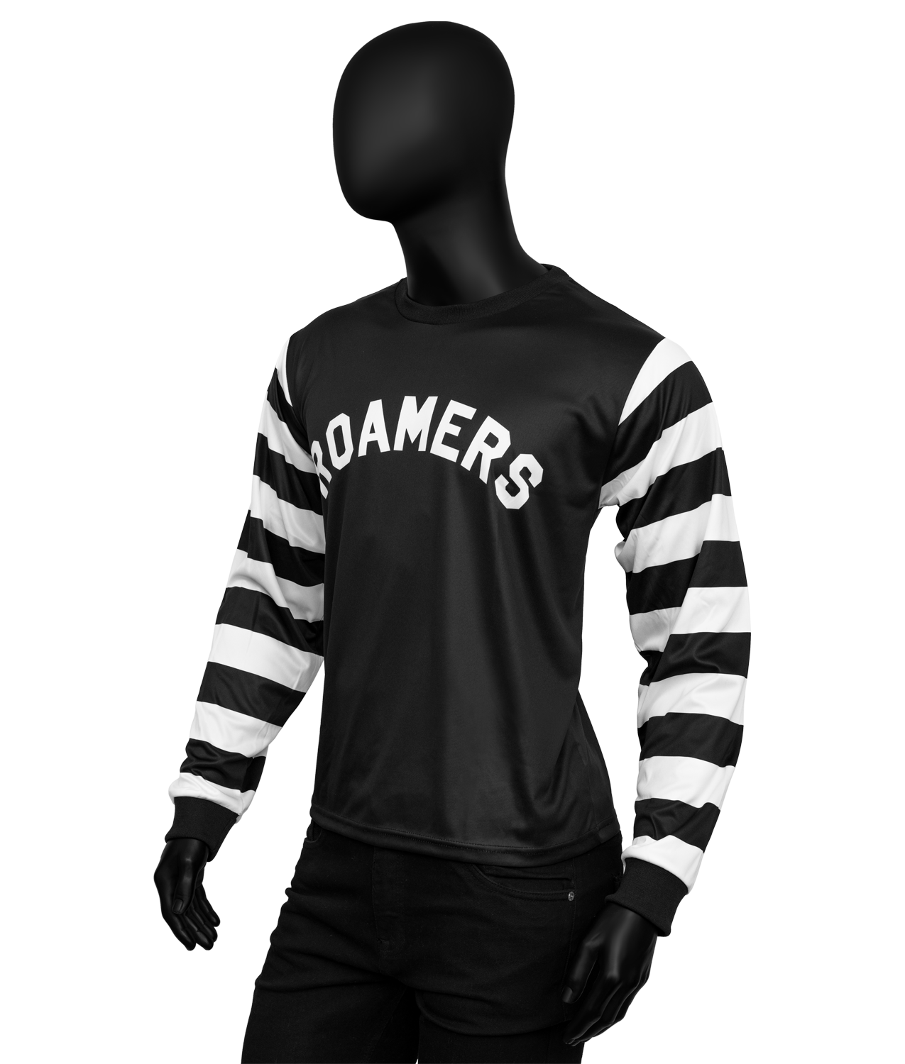Men's Black & White Sleeves Roamers Print Shirt Men's Black & White Sleeves Roamers Print Shirt