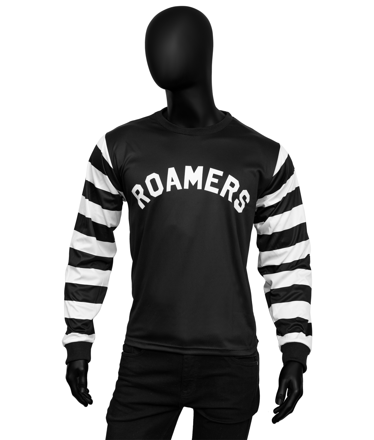 Men's Black & White Striped Sleeves Shirt Men's Black & White Striped Sleeves Shirt